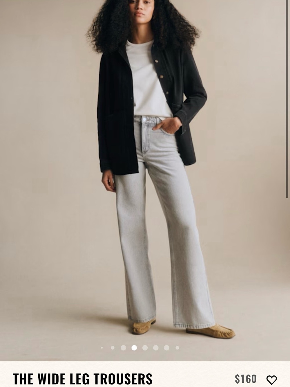 Sezane Wide Leg Trousers